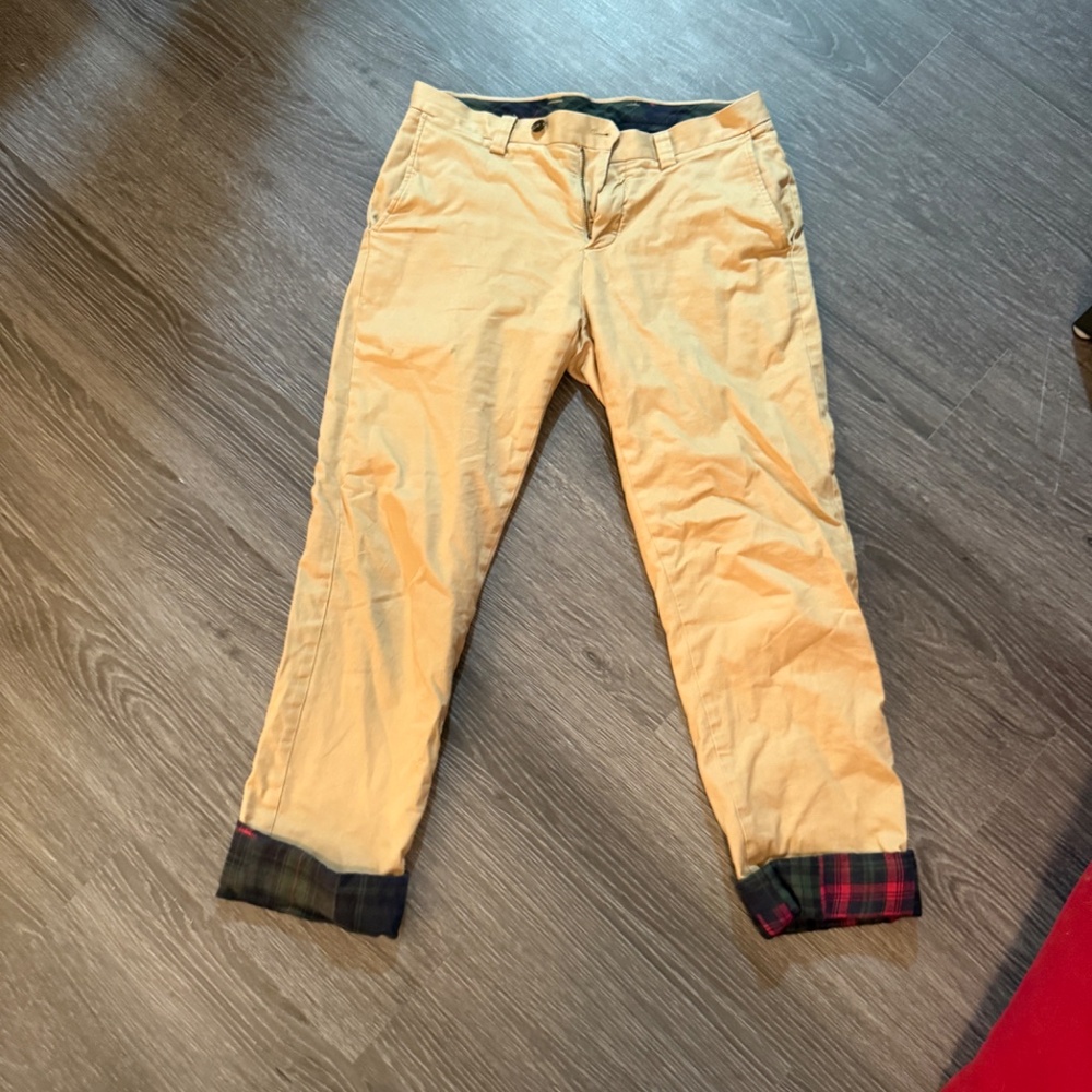 Brooks Brothers Flannel Lined Khaki Pants